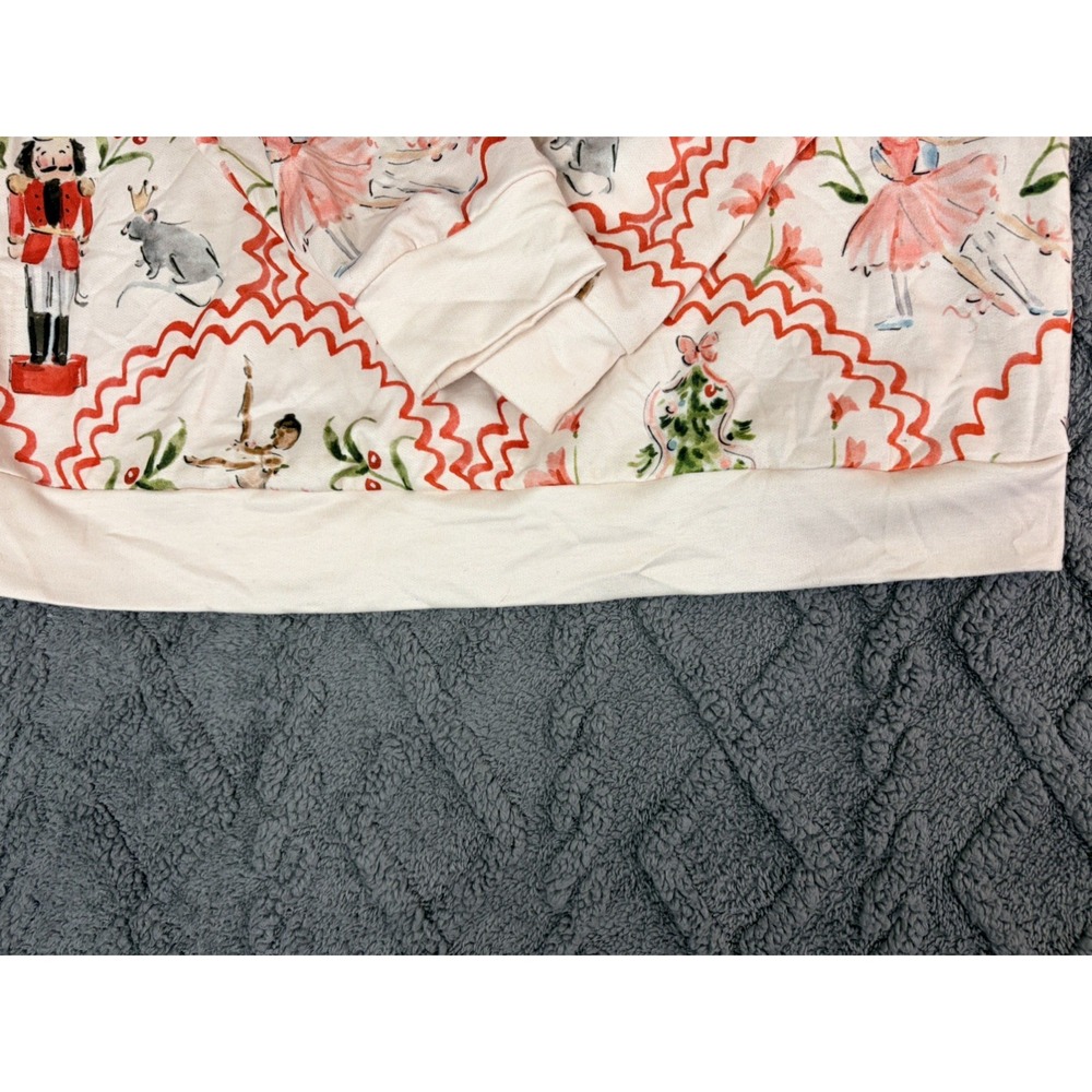 Christmas NEW Size Sz S Nutcracker knit top blouse Ballerina Swans Fairies - Picture 4 of 5